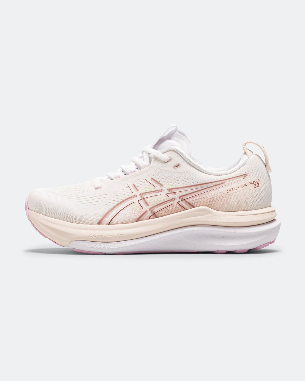 Womens GEL-Kayano 33 - White/Energy Aqua