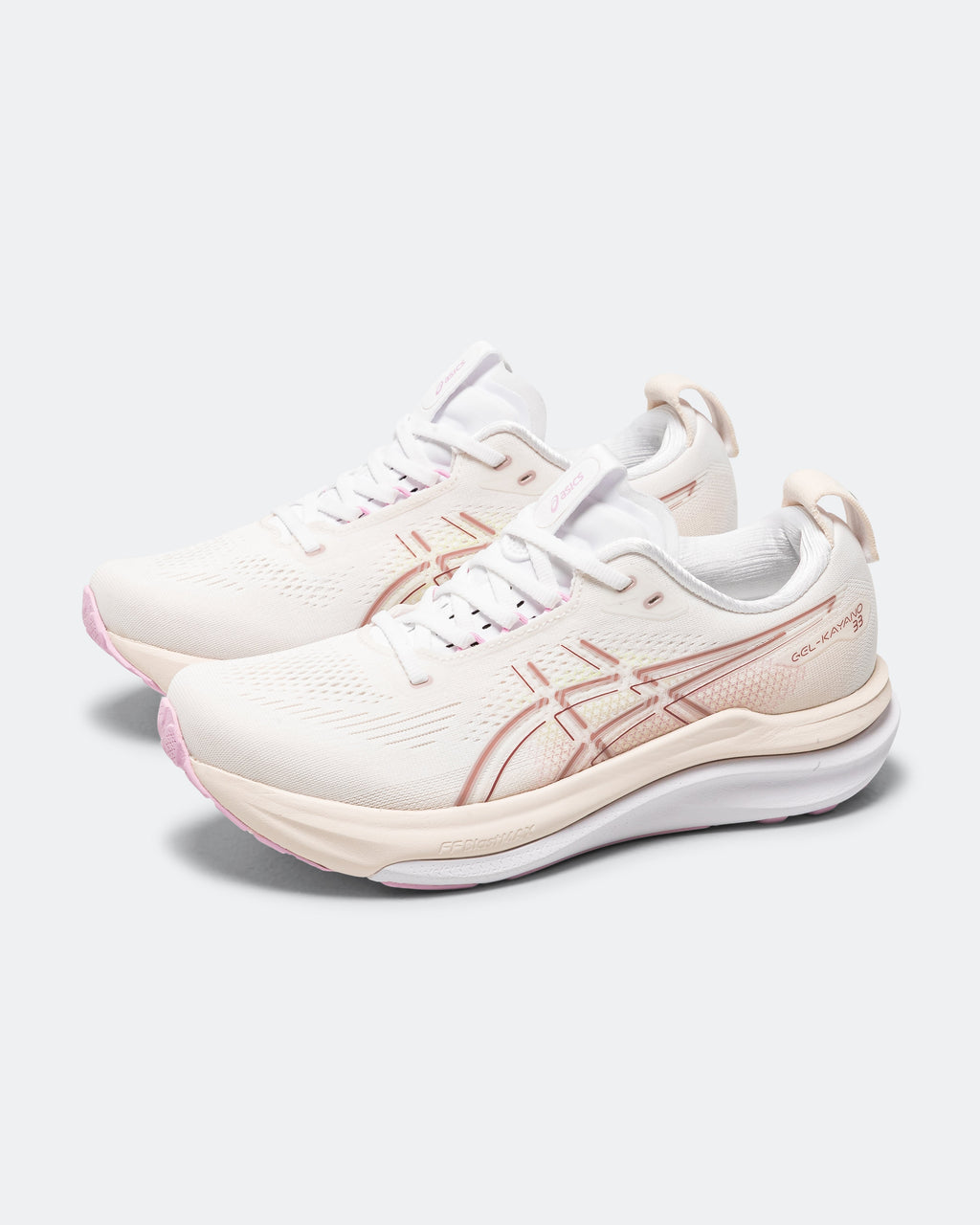 Womens GEL-Kayano 33 - White/Energy Aqua