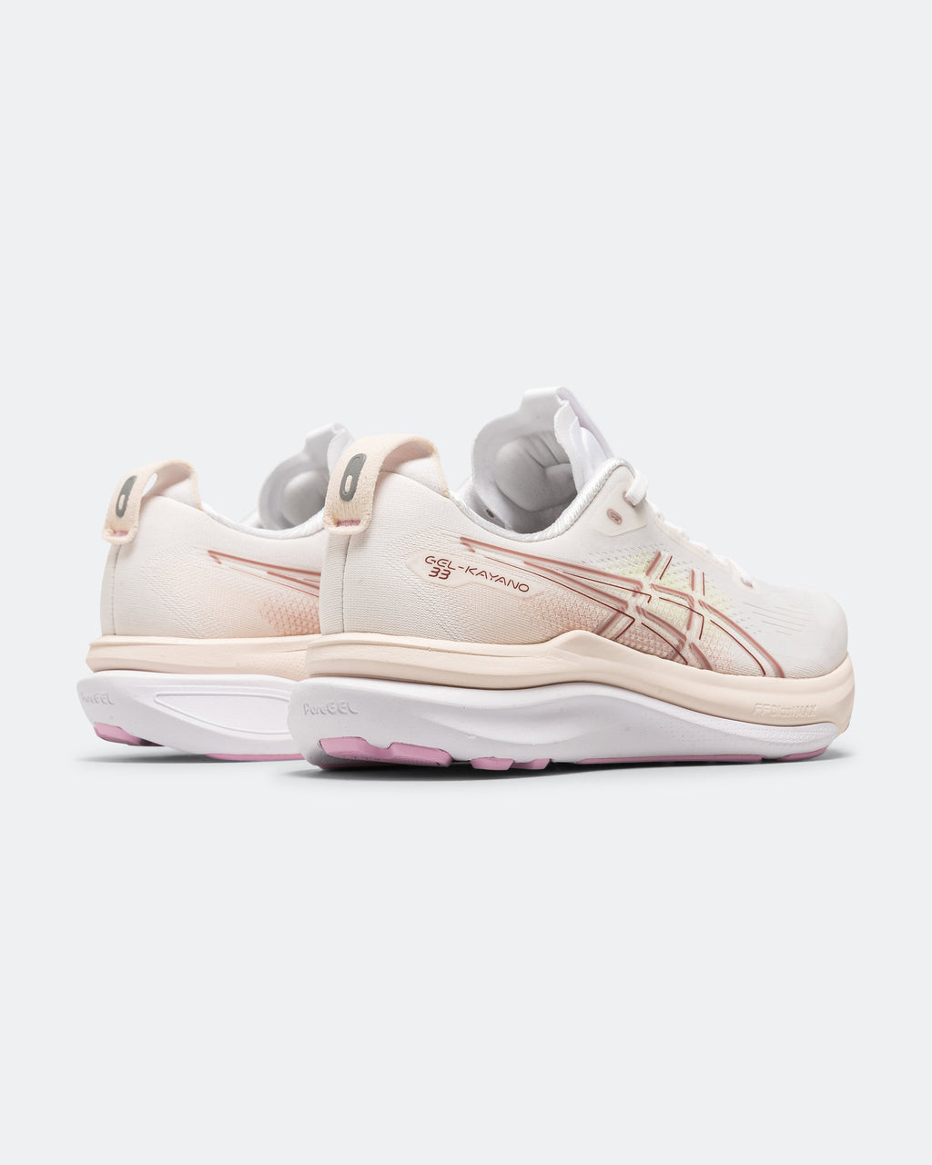 Womens GEL-Kayano 33 - White/Energy Aqua